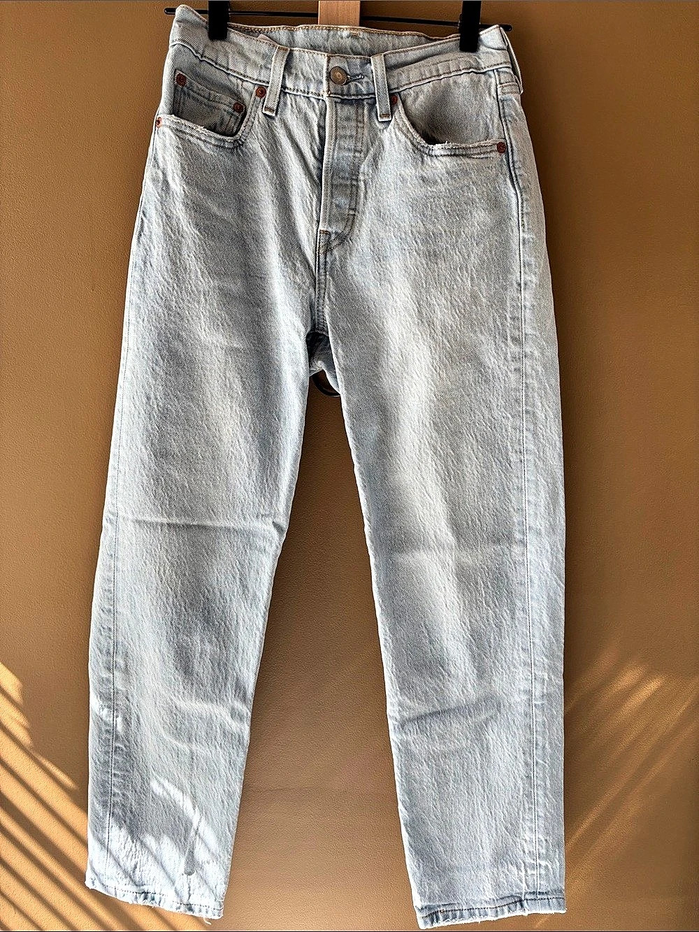 Levi's 501 Straight Leg Jeans W25 L26 Blue